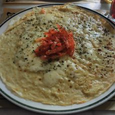 Crepe de tomate y mozarella